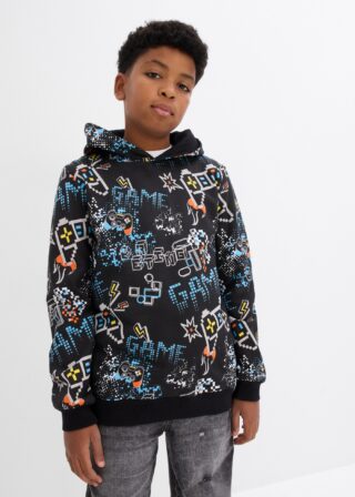bonprix Hoodie, lässige Passform, hüftbedeckende Länge, aus Baumwolle