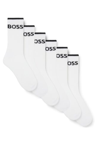 BOSS Businesssocken "6P QS Stripe CC" Packung, 6er, 6 Stk. tlg. mit BOSS Schriftzug