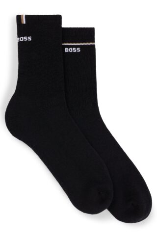 BOSS Socken "2P QS Iconic CC W" Packung, 2er, 2 Stk. tlg. mit BOSS-Logoschriftzug