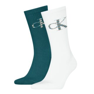 Calvin Klein Jeans Socken "CKJ MEN SOCK 2P MONOGRAM" 2 Paar, 2 Paar tlg. mit verstärkter Ferse, komfortable Frotteesohle