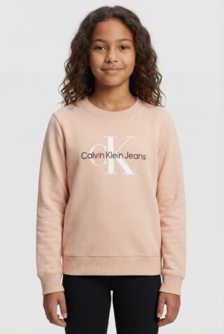 Calvin Klein Jeans Sweatshirt "CK Monogram Terry Cn", für Kinder bis 16 Jahre und mit Logodruck