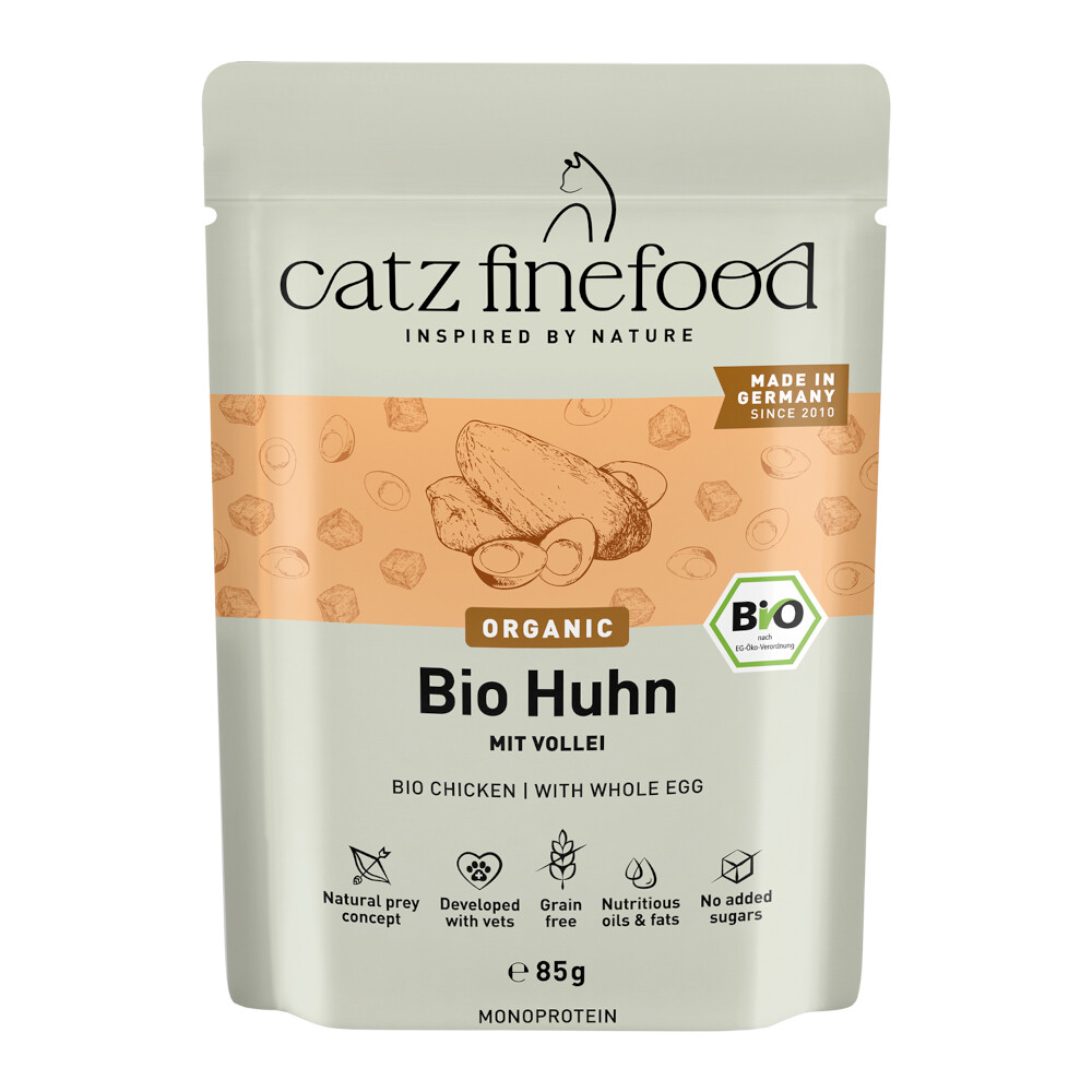 catz finefood Bio 12 x 85 g - Bio-Huhn