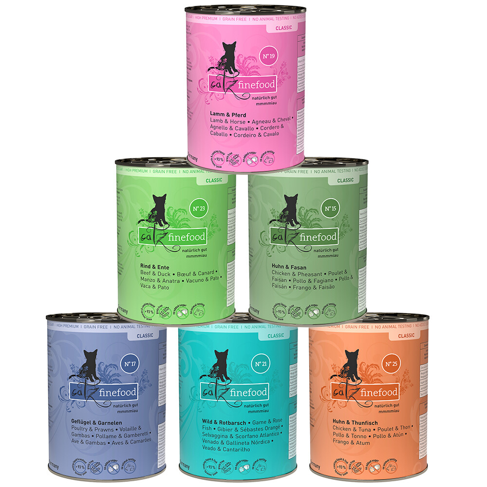 catz finefood Probiermix 6 x 400 g - Mixpaket 1 (6 Sorten)