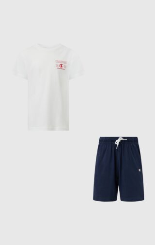 Champion T-Shirt & Shorts "Graphic T-Shirt and Shorts Set" 2 tlg. 2-teiliges Set aus T-Shirt und Shorts, für sportliche Aktivitäten