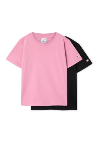 Champion T-Shirt "ICONS 2 pack Crewneck T-Shirt" 2 tlg. Kurzarm, Rundhalsausschnitt, aus Baumwolle