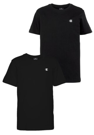 Champion T-Shirt Packung, 2 Stk. 2er-Pack, Kurzarm, mit Rundhalsausschnitt, aus Baumwolle