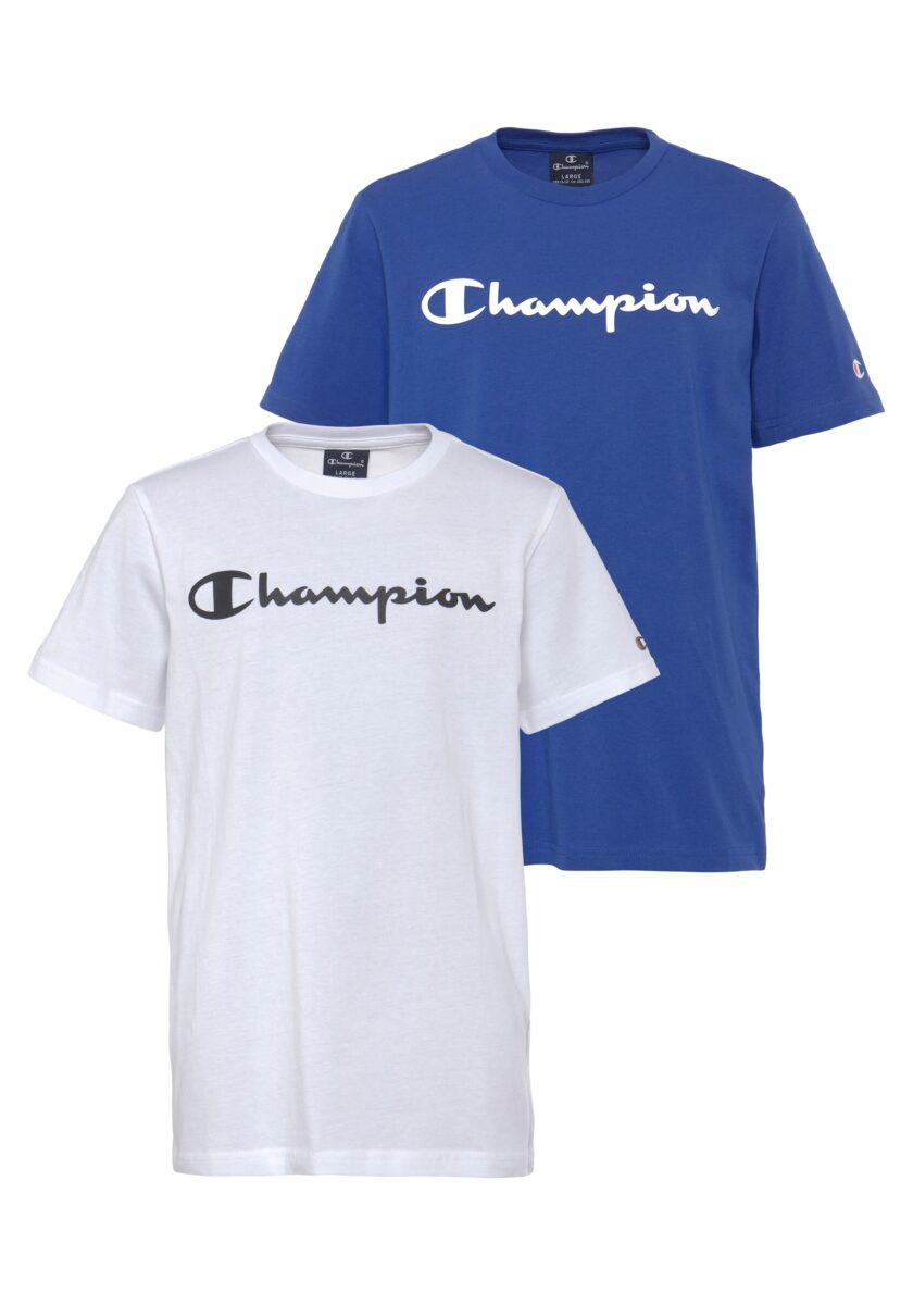 Champion T-Shirt Packung, 2 Stk. mit 2-Stk.-Packung, Kurzarm