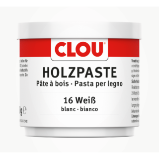 Clou Holzpaste weiß 150 g