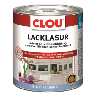 Clou Lacklasur weiß seidenmatt 375 ml