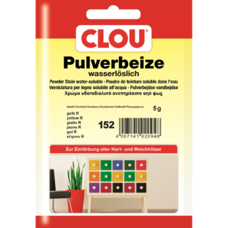 Clou Wasserbeize-Pulver gelb 5 g