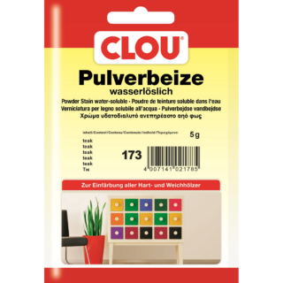 Clou Wasserbeize-Pulver teakfarben 5 g