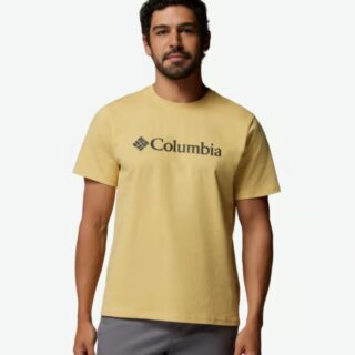 Columbia CSC Basic Logo Tee Gr. L Gelb Herren