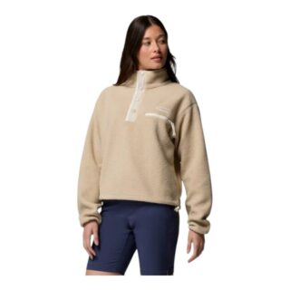 Columbia Helvetia II Cropped Half Snap Fleece Gr. S Beige Damen