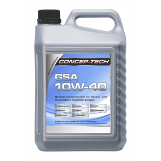 Concep-Tech Mehrbereichs-Motorenöl GSA 10W-40, 5 l
