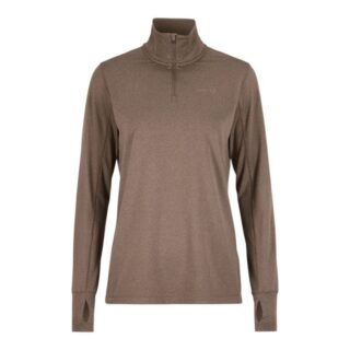 Craft Flow HZ LS Shirt Gr. L Braun Damen