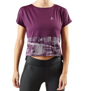 Craft Lux SS Damen-T-Shirt M Tune/Misty – Bequeme Lauf-Trainingsbekleidung, atmungsaktiv und leicht
