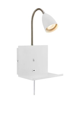 Cuarto Nachttischlampe Weiß