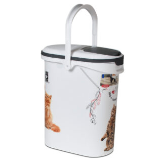 Curver Trockenfutterbehälter Katze - Wohnzimmer-Design: bis 4 kg Trockenfutter (10 Liter)