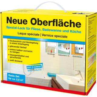 decotric Speziallack-Set 'Neue Oberfläche' weiß glänzend für ca. 2,8 m²