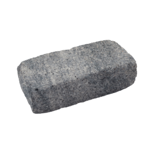 Diephaus Anfang-/Endstein 'T-Wall Peak' Beton schwarz/weiß 50 x 25 x 15 cm