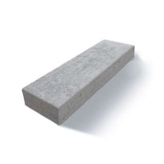 Diephaus Blockstufe Beton grau 125 x 35 x 15 cm