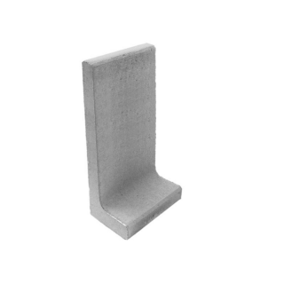 Diephaus L-Stein Beton grau 40 x 40 x 80 x 7 cm