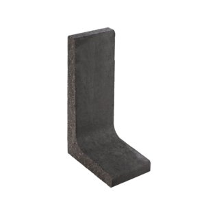 Diephaus L-Stein schmal Beton anthrazit 100 x 25 x 40 x 7 cm
