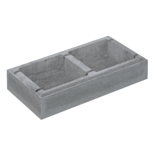 Diephaus Mauerstein 'T-Wall Line' Beton grau 50 x 25 x 10 cm