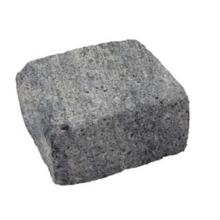 Diephaus Mauerstein 'T-Wall Peak' Beton schwarz/weiß 25 x 25 x 15 cm