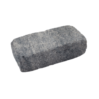 Diephaus Mauerstein 'T-Wall Peak' Beton schwarz/weiß 50 x 25 x 15 cm