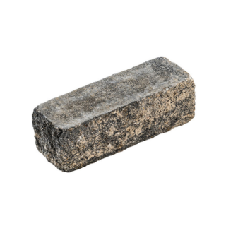 Diephaus Mauerstein 'T-Wall Quarry' Beton weiß-schwarz 37,5 x 12,5 x 12,5 cm