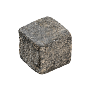 Diephaus Mauerstein 'T-Wall Quarry Block' weiß/schwarz 20 x 20 x 20 cm
