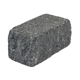 Diephaus Mauerstein 'T-Wall Quarry' schwarz 25 x 12,5 x 12,5 cm