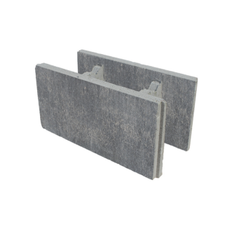 Diephaus Mauerstein 'T-Wall Slope ' Beton anthrazit 50 x 24 x 25 cm