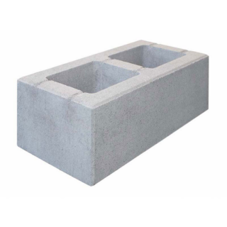 Diephaus Mauerstein 'T-Wall Trend' Beton hellgrau 45 x 22,5 x 16,5 cm