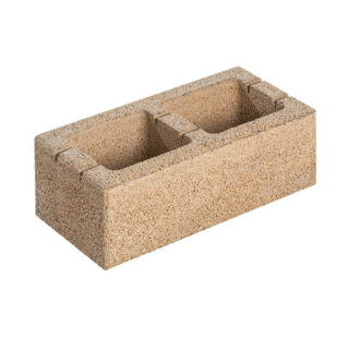 Diephaus Mauerstein 'T-Wall Trend' Beton sandsteinfarben 45 x 22,5 x 16,5 cm