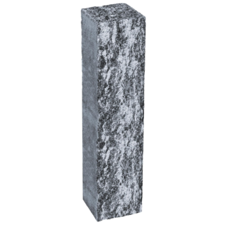 Diephaus Palisade 'T-Gravity' Beton weiß-schwarz 15 x 75 x 12,5 cm
