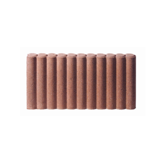 Diephaus Palisadenbordstein Beton erdbraun 50 x 25 x 6 cm