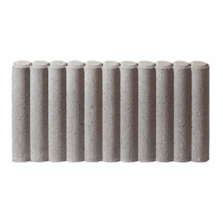 Diephaus Palisadenbordstein Beton grau 50 x 25 x 6 cm