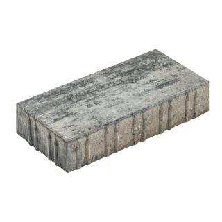 Diephaus Pflasterstein 'T-Place Trend' weiß/schwarz 40 x 20 x 8 cm