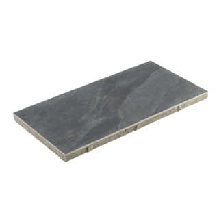 Diephaus Terrassenplatte 'T-Court Connected' basaltfarben 80 x 40 x 4 cm