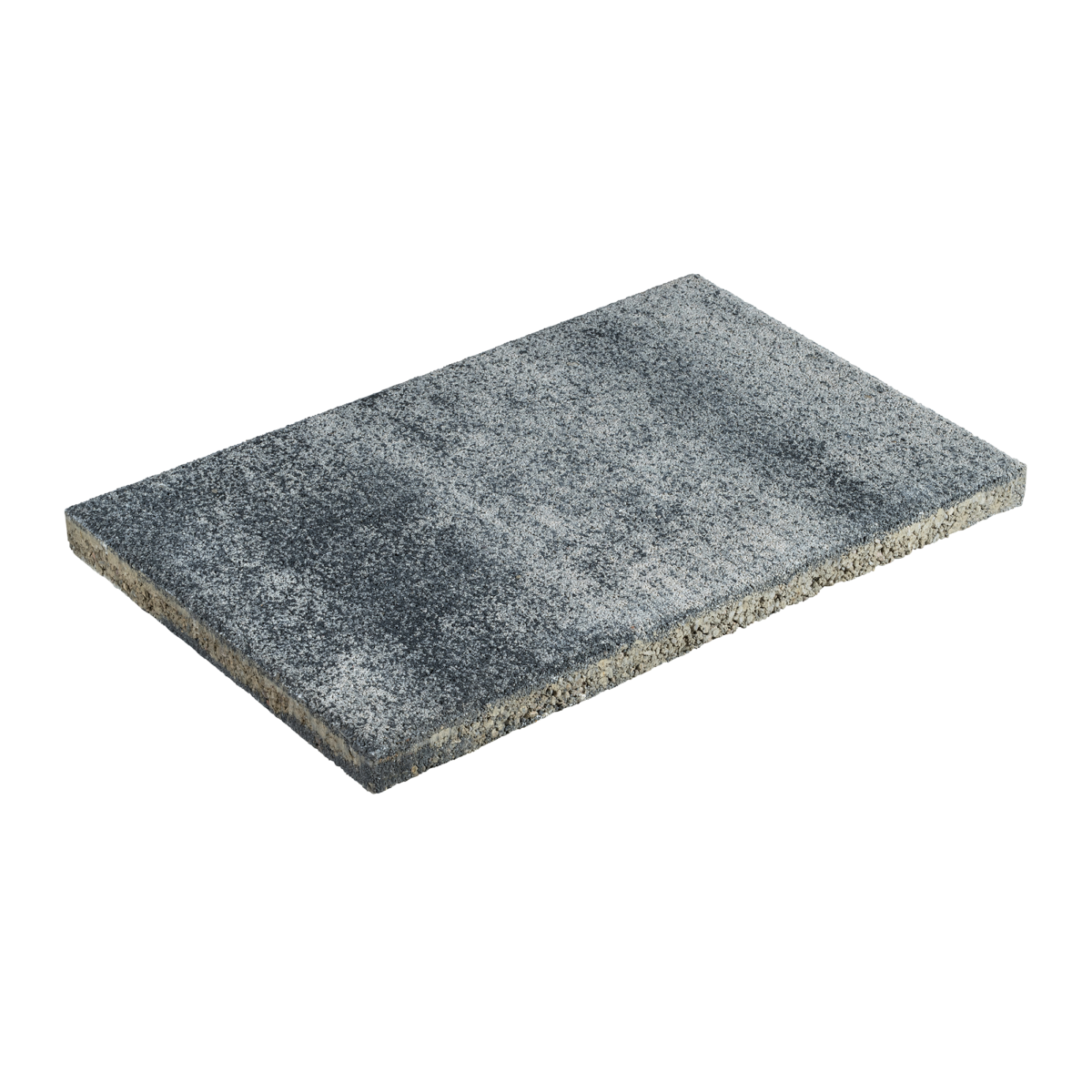 Diephaus Terrassenplatte 'T-Court Drain' Beton weiß/schwarz 60 x 40 x 4 cm