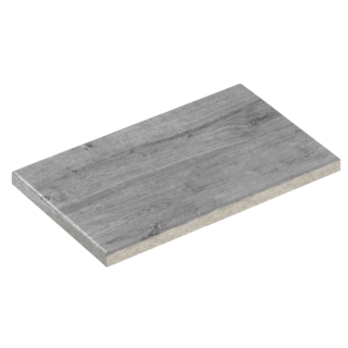 Diephaus Terrassenplatte 'T-Court Fine Wood' Beton Holzoptik graphit 60 x 30 x 4 cm