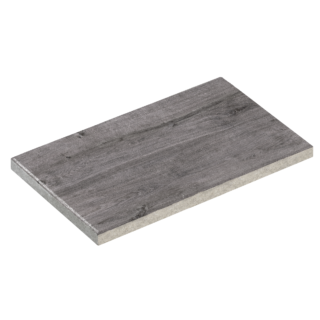 Diephaus Terrassenplatte 'T-Court Fine Wood' Beton Holzoptik graphit 60 x 40 x 4 cm