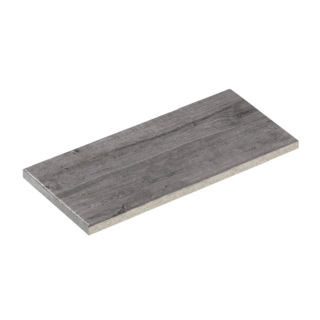 Diephaus Terrassenplatte 'T-Court Fine Wood' Beton Holzoptik graphit 80 x 40 x 4 cm