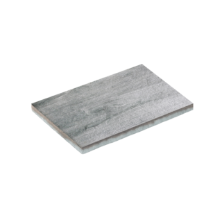 Diephaus Terrassenplatte 'T-Court Fine Wood' Beton Holzoptik mittelgrau 60 x 40 x 4 cm