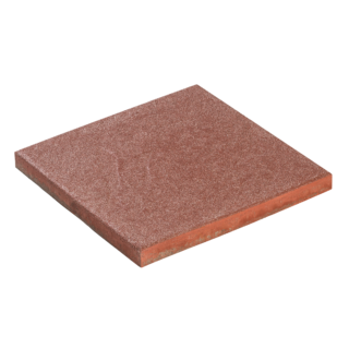 Diephaus Terrassenplatte 'T-Court Grit' rot 40 x 40 x 4 cm