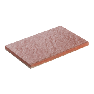 Diephaus Terrassenplatte 'T-Court Grit' rot 60 x 40 x 4 cm