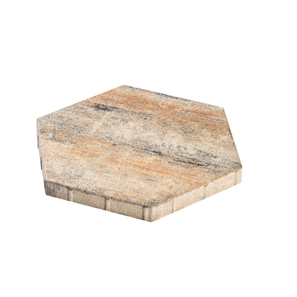 Diephaus Terrassenplatte 'T-Court Hexagon' Beton muschelkalkfarben 46 x 40 x 4 cm