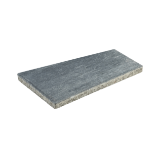 Diephaus Terrassenplatte 'T-Court Linea' Beton weiß/schwarz 50 x 30 x 4 cm